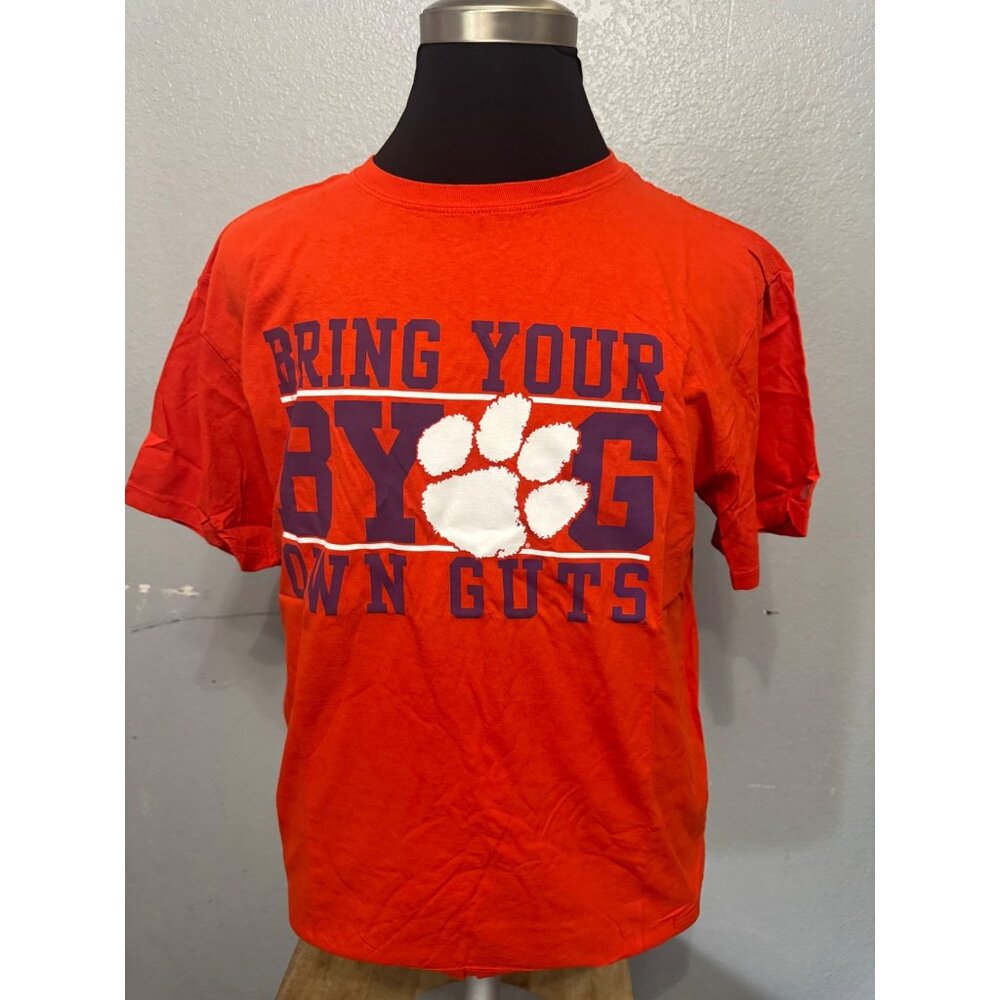 AG Bring Your Own Guts T-Shirt Size  L Orange‎ Cotton Short Sleeve